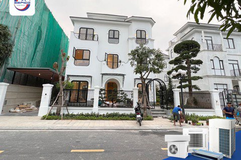 Giải pháp điều hòa trung tâm cho biệt thự cô Vượng - Vinhome Riverside