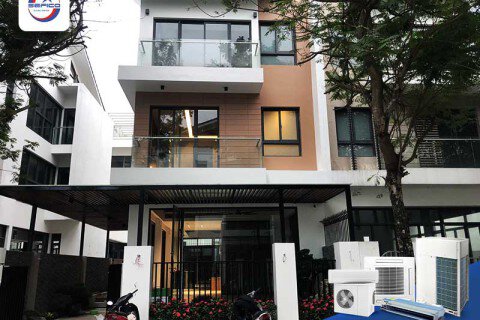Giải pháp điều hoà trung tâm cho biệt thự nhà anh Huy - KĐT Dương Nội