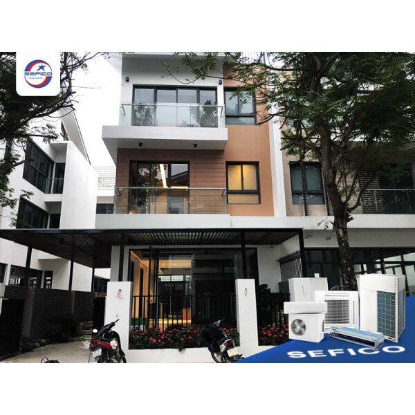Giải pháp điều hoà trung tâm cho biệt thự nhà anh Huy - KĐT Dương Nội, Hà Đông, Hà Nội