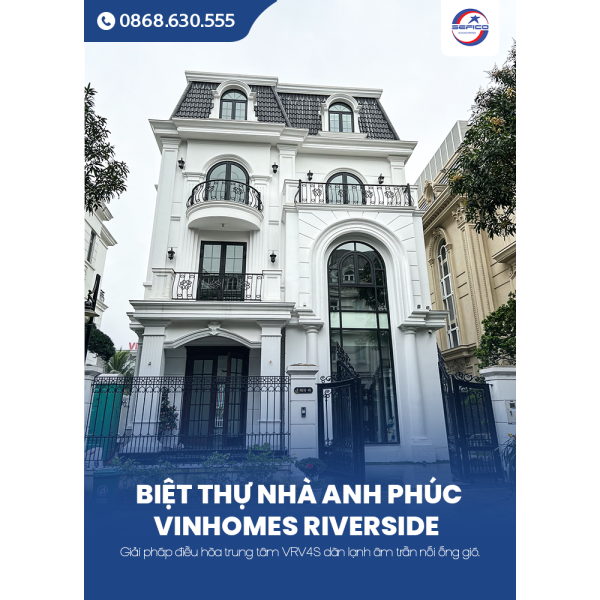 Lắp Đặt Điều Hòa Trung Tâm Daikin VRV-H cho Biệt Thự Vinhomes The Harmony Cao Cấp