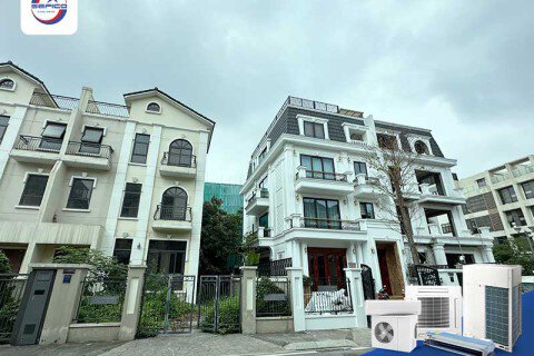 Dự án điều hoà trung tâm tại biệt thự nhà chú Bình Starlake Hồ Tây