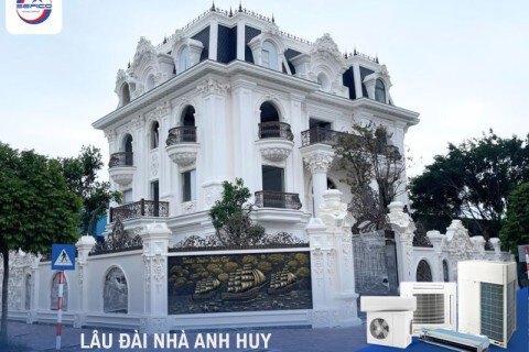 Giải pháp điều hoà trung tâm cho lâu đài anh Huy – Hải Dương