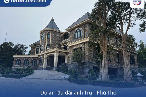 Giải pháp điều hoà trung tâm cho lâu đài anh Trụ tại Phú Thọ