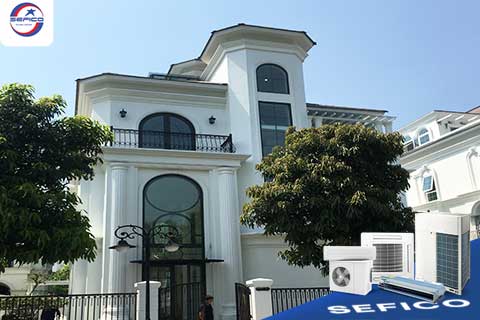 Dự án điều hoà trung tâm biệt thự nhà chị Nhung - Vinhomes Ocean Park