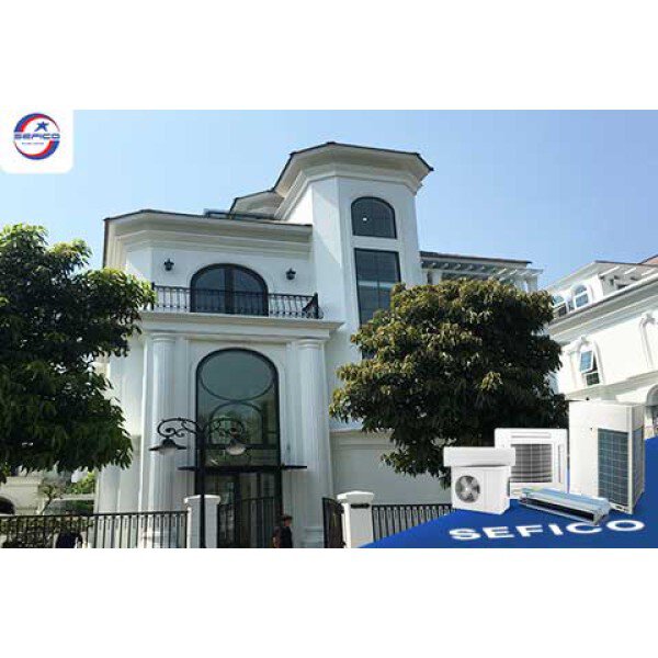 Lắp đặt hệ thống điều hoà trung tâm VRV Daikin cho biệt thự 3 tầng tại Vinhomes Ocean Park