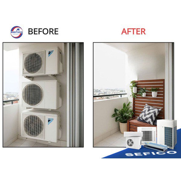 Điều hòa trung tâm – Giải pháp tối ưu để giữ ban công thông thoáng và sang trọng