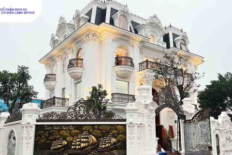 Dự án điều hòa trung tâm cho lâu đài anh Huy Hải Dương