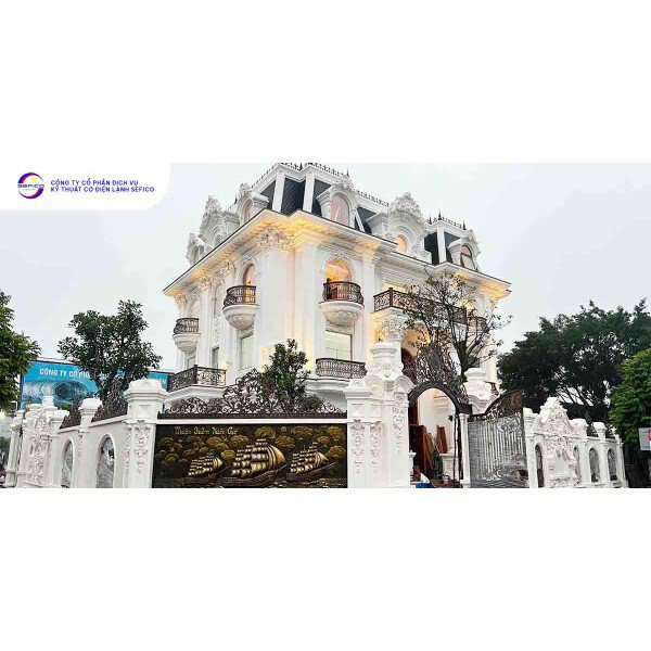 Dự án điều hòa trung tâm cho lâu đài anh Huy Hải Dương